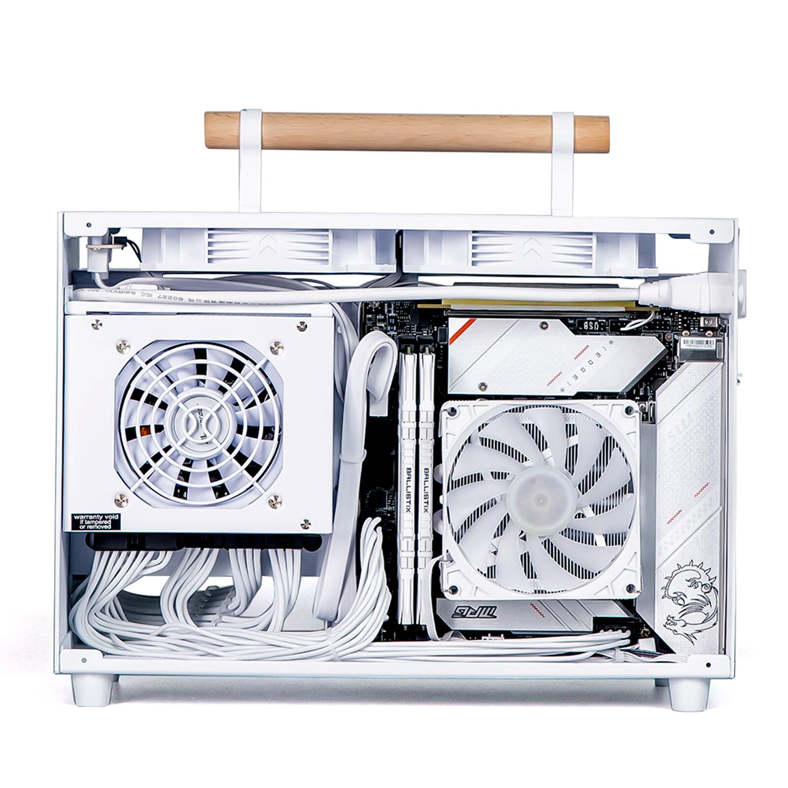 Portable Small Computer Case Aluminum Compact PC Case Desktop Case 308Mm Graphics Card Mini-ITX Motherboard SFX Power Supply