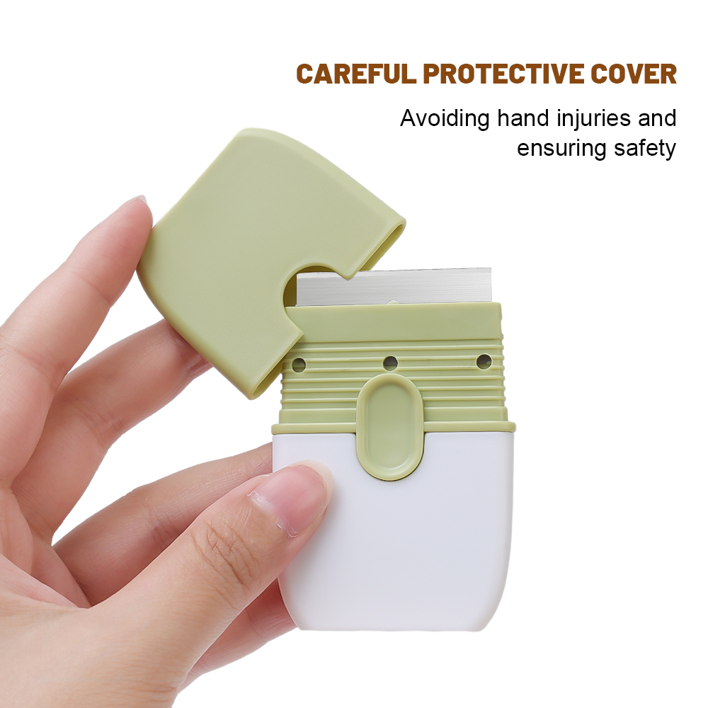 Portable Double-head Cleaning Scraper Kitchen Stove Decontamination Scraper Glass Tile Scraper Tool