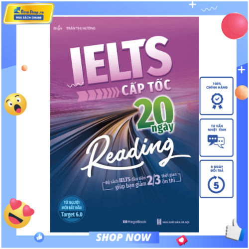 Sách - ielts cấp tốc - 20 ngày reading - newshop