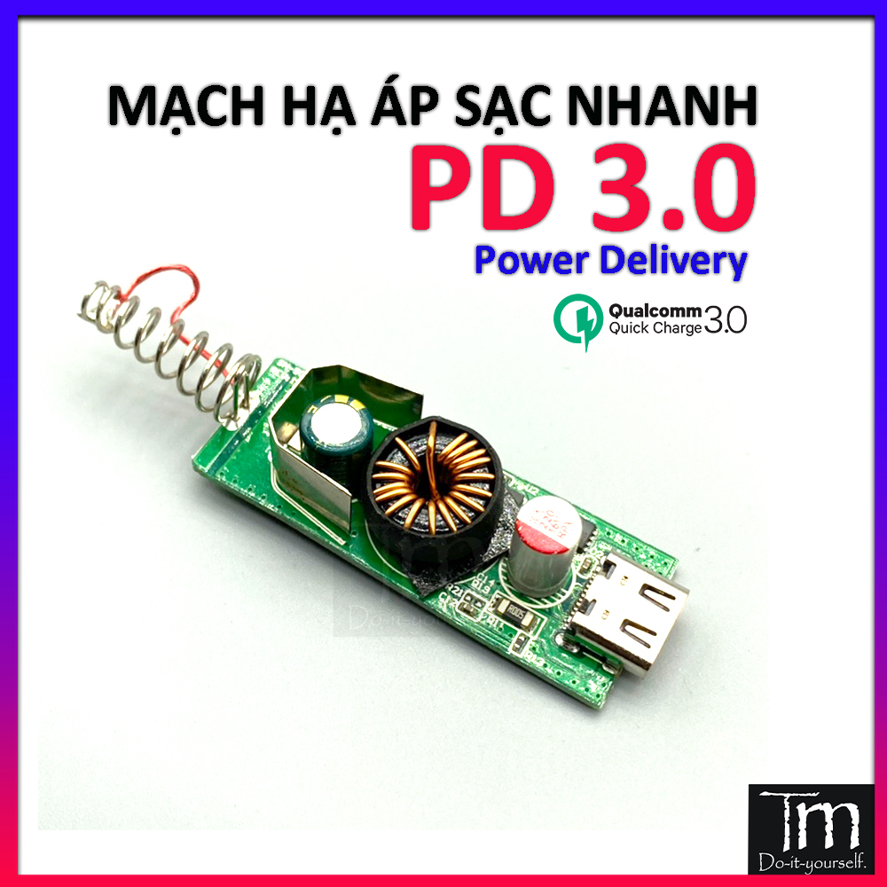 Mạch Hạ Áp Sạc Nhanh PD3.0 Vào 12-30V