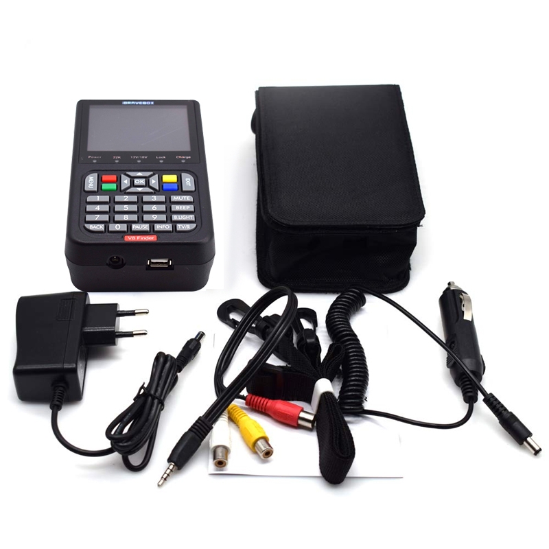 iBRAVEBOX V8 Finder Digital Satellite Signal Finder Meter, 3.5 Inch LCD