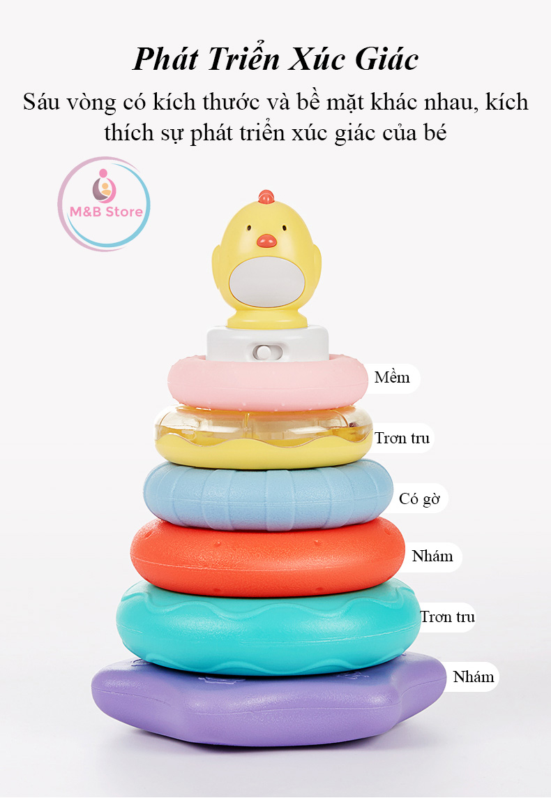Đồ Chơi Xếp Chồng Tháp Cầu Vòng – KUB