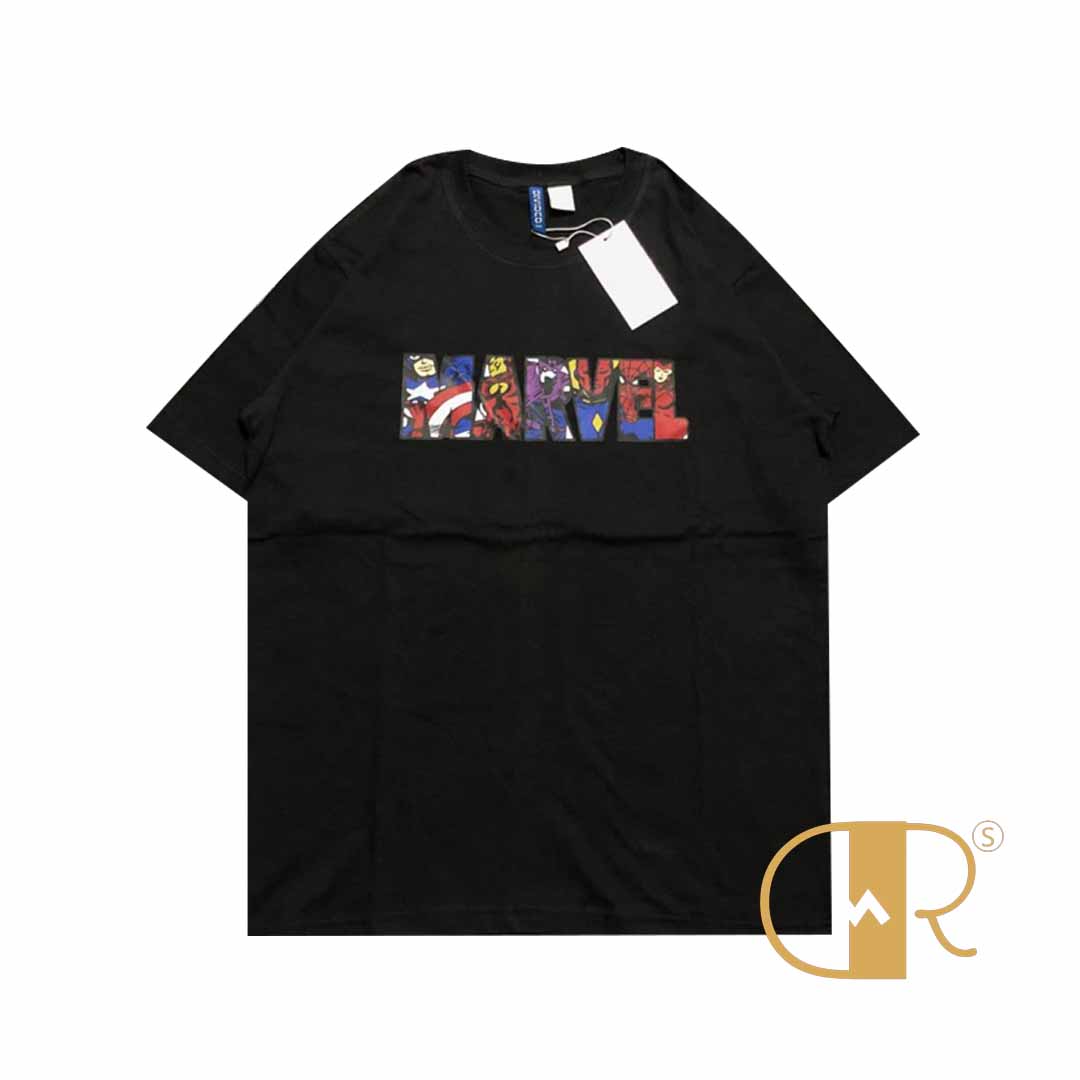 T-Shirt H&* Series Marvel Black Original Free PaperBag Lazada