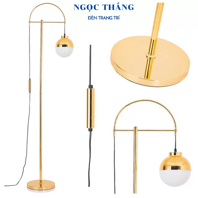 Đèn Cây Đứng Đọc Sách Trang Trí Phòng Khách Phòng Ngủ DD56 Ngọc Thắng (Tặng kèm một bóng Led Bulb 12W ánh sáng vàng)