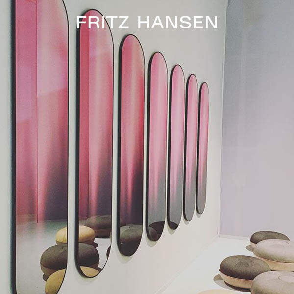 FRITZ HANSEN - Mirror Long with Pink Printed Reflective Glass by Studio Roso  | Lazada Singapore