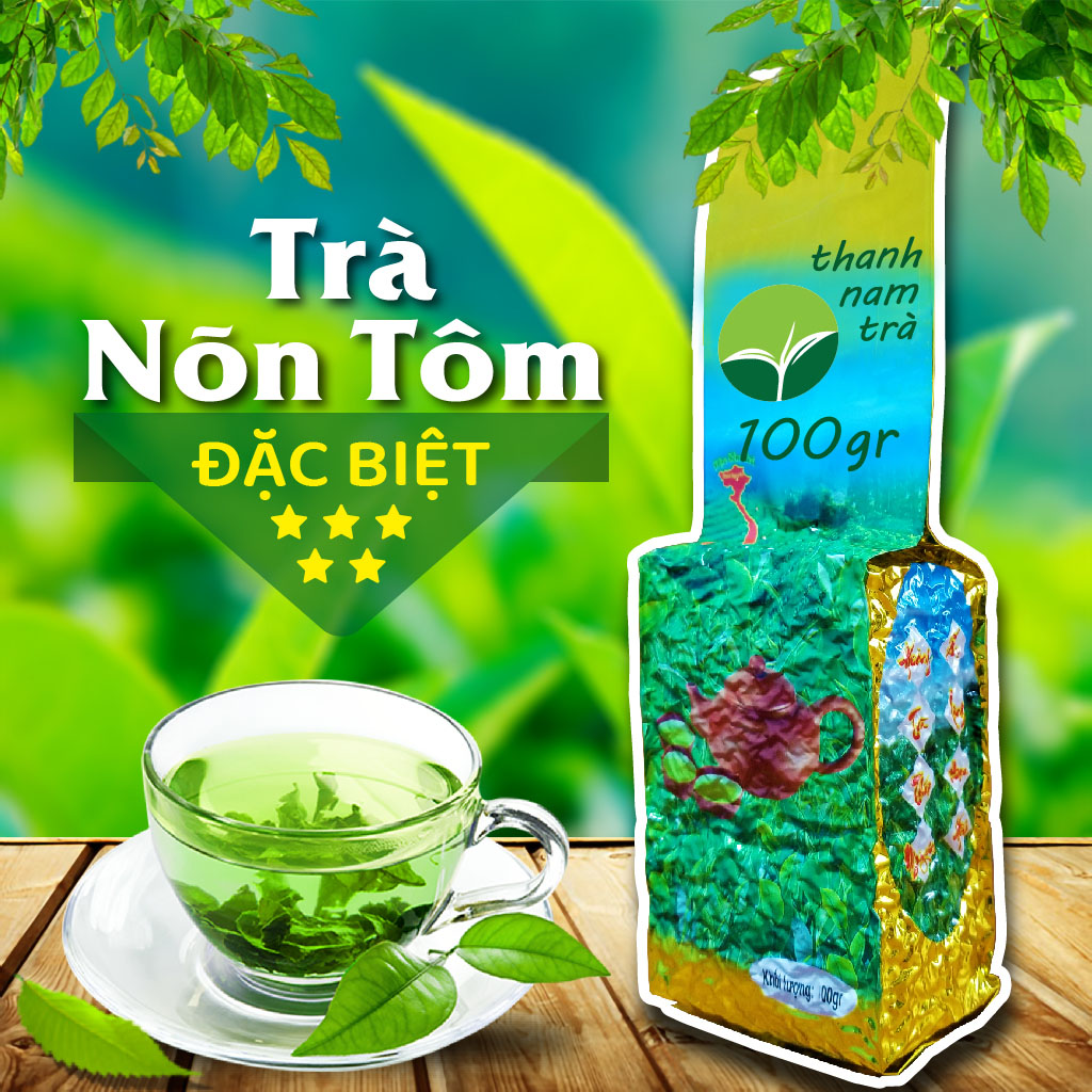 Trà nõn tôm đặc biệt 100g chè Thái Nguyên Tân Cương trà xanh đặc sản trà bắc trà mạn, bảo hành 6 tháng đổi trả