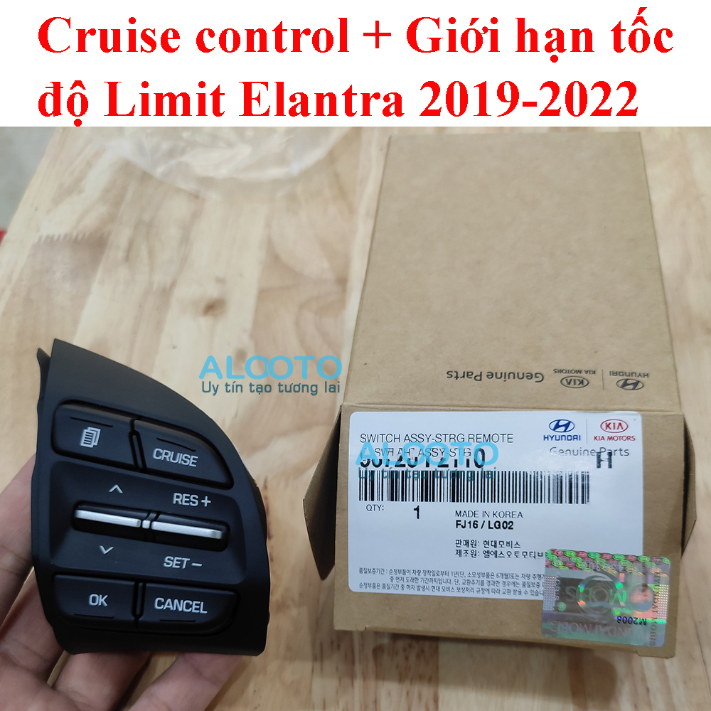 Cruise control Elantra 2019 2020 2021 2022 kèm Limit . Hàng chính hãng mobis . Có video và kỹ thuật hướng dẫn lắp đặt