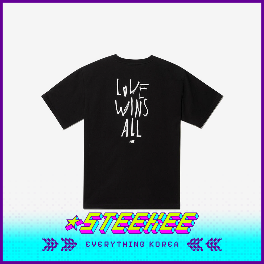 New Balance LOVE WINS ALL Tシャツ New Balance x IU Love Wins All T-Shirt Black | eBay