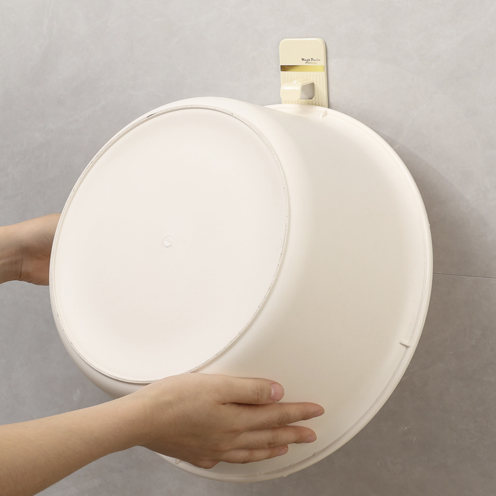 Bathroom Wall-mounted Storage Washbasin Hooks Kitchen Self-adhesive Wall Hook Organizer Racks