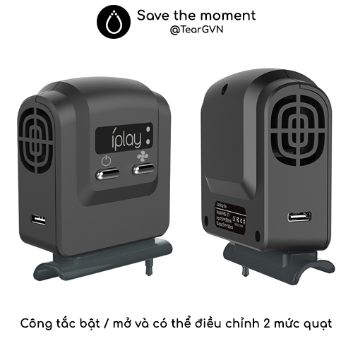 Quạt tản nhiệt mini đa năng IPLAY cho Nintendo Switch Oled / Switch v1,2 / Switch Lite