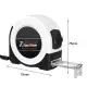 Braking Steel Ruler Tape Measure Clear Reading Tapeline Ergonomic Design for Family Friends Neighbors Gift. 