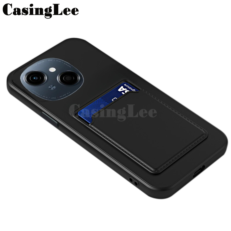 For Tecno Spark Go 1 Case Soft Card Holder Slot Silicone Wallet For ( Tecno Spark Go 1 ) Back cover Phone Cases. 