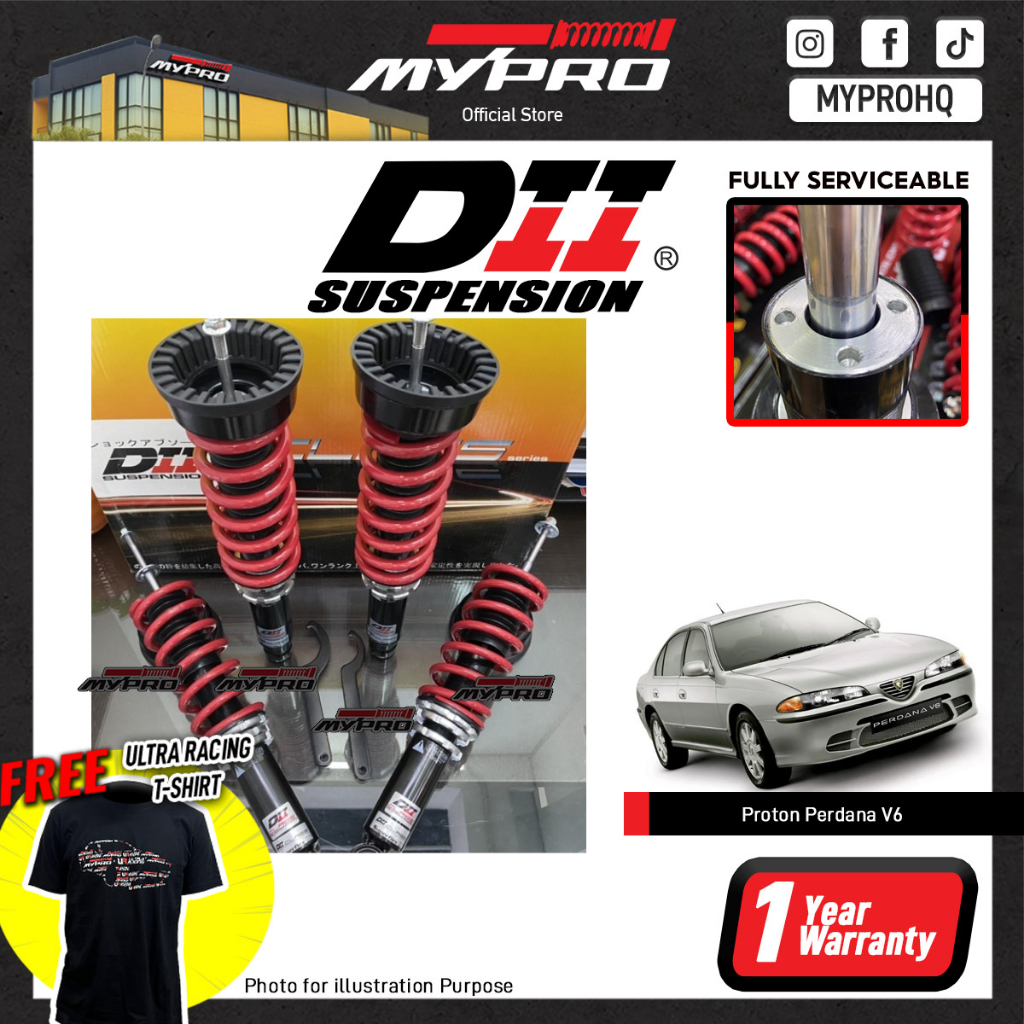 Proton Perdana v6 (Boleh Service) DII Adjustable Suspension Absorber