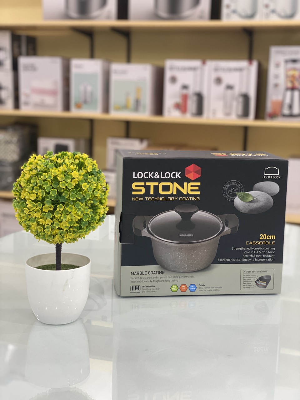 Nồi Đá 7 Lớp Chống Dính Thành Cao Lock&lock Stone