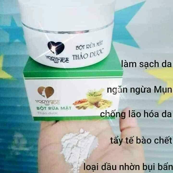 Bột rửa mặt thảo dược Yody White Phương Anh