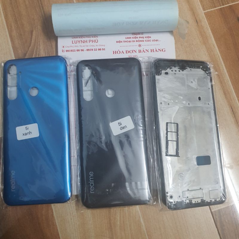 Vỏ realme 5i có khay sim kính camera(ảnh thực tế)
