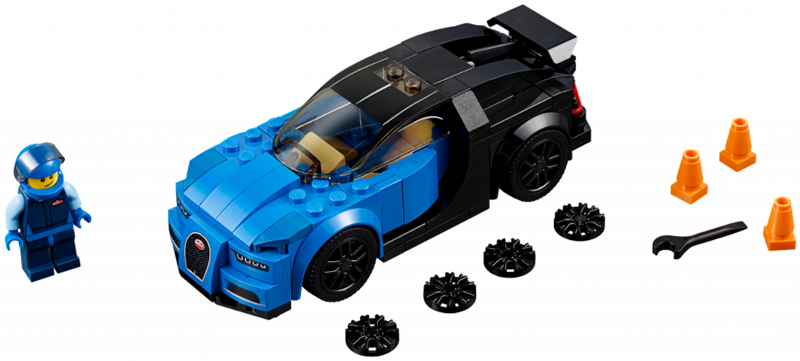 クドリャフカ LEGO 75878 Speed Champions Bugatti Chiron ( RARE. good display
