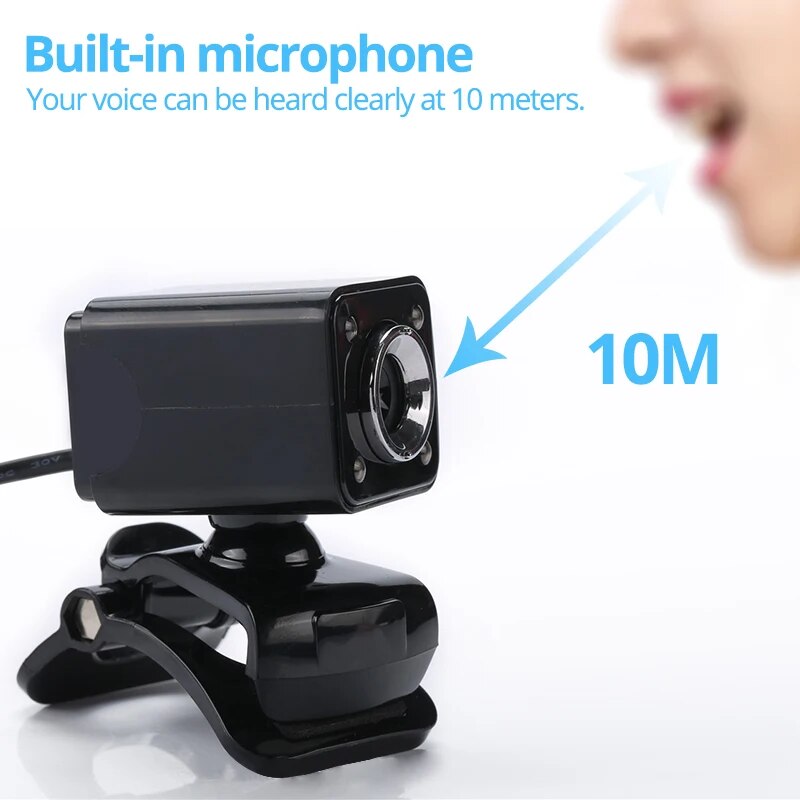 Webcam 1080P Đầy Đủ Webcam HD 30fps Phích cắm USB Web Cam Cho Máy tính để bàn Mac máy tính xách tay Máy Tính Để Bàn Youtube Skype máy ảnh mini