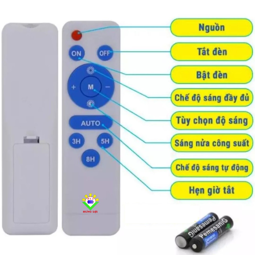 Điều khiển từ xa ( Remote ) năng lượng mặt trời (đèn JINDIAN)