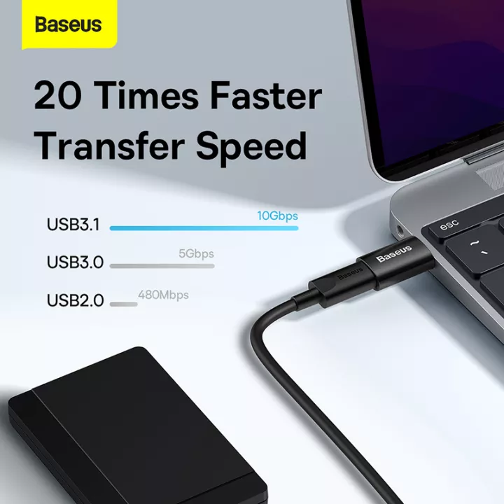 Cổng chuyển đổi Type-C to USB 3.1 Baseus Ingenuity Series Mini OTG