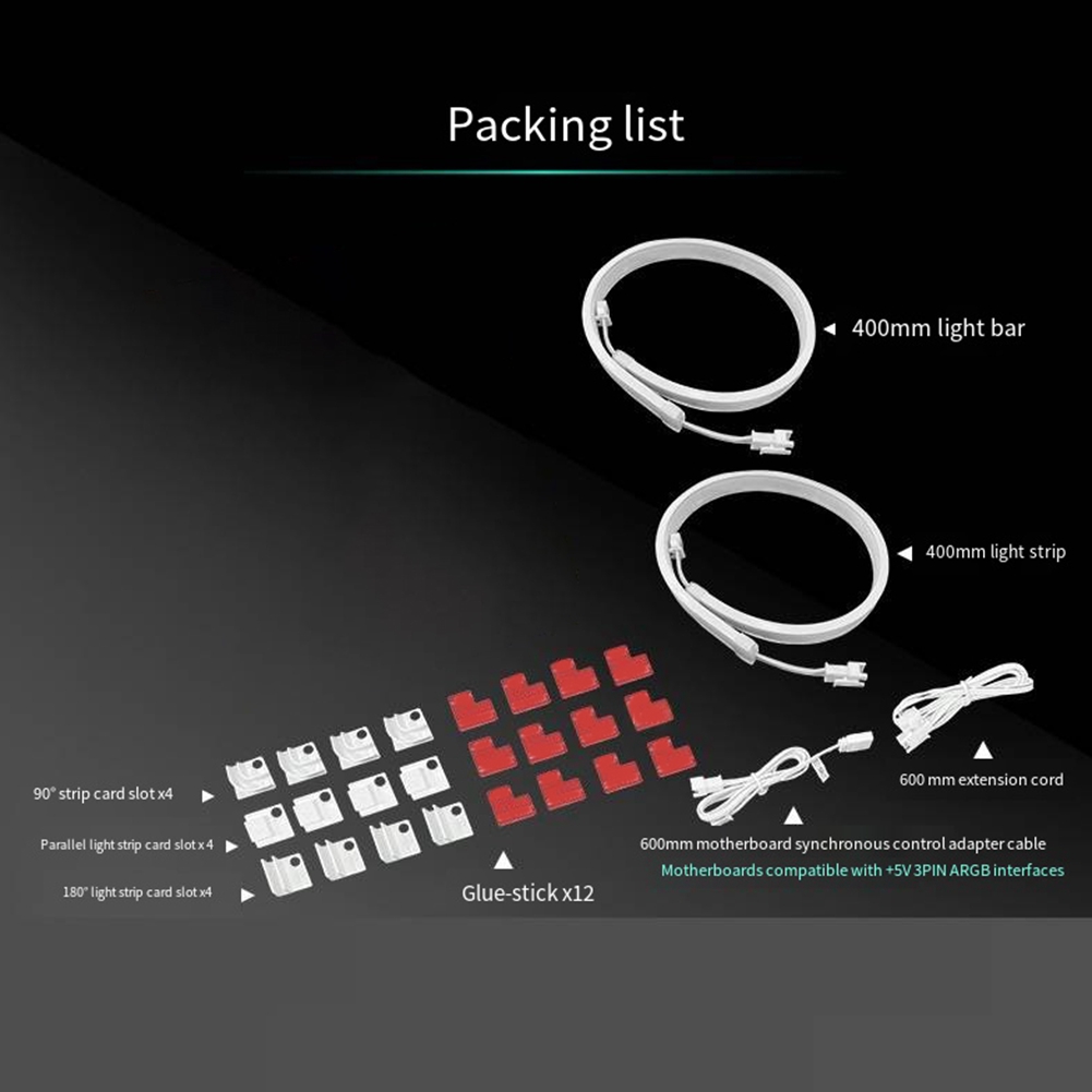 RGB%20Neon%20Chassis%20Light%20Strip%20Combo%20Set%20LED%20Strip%20400mm%205V%203PIN%20AURA%20Addressable%20Sync%20White%202Piece%20-%20Image%206