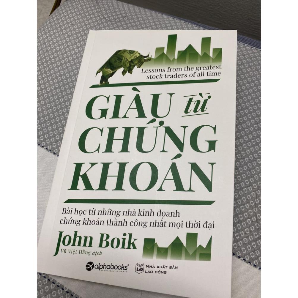 [Sách hay + freeship + giảm giá] Giàu từ chứng khoán