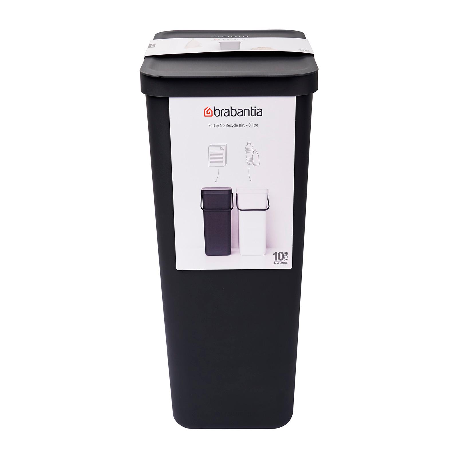 brabantia Sort and Go Recycle Bin 40 Litre Grey Lazada Singapore