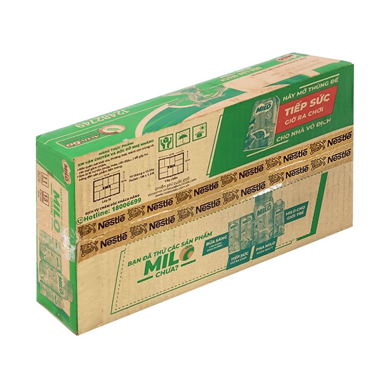 Lốc 4 hộp Thức Uống Lúa Mạch Nestle Milo 110ml (Hộp Nhỏ)