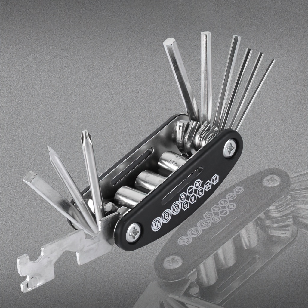 16-in-1 screwdriver multi-function screwdriver bar repair kit armor bicycle repair-Lumbley