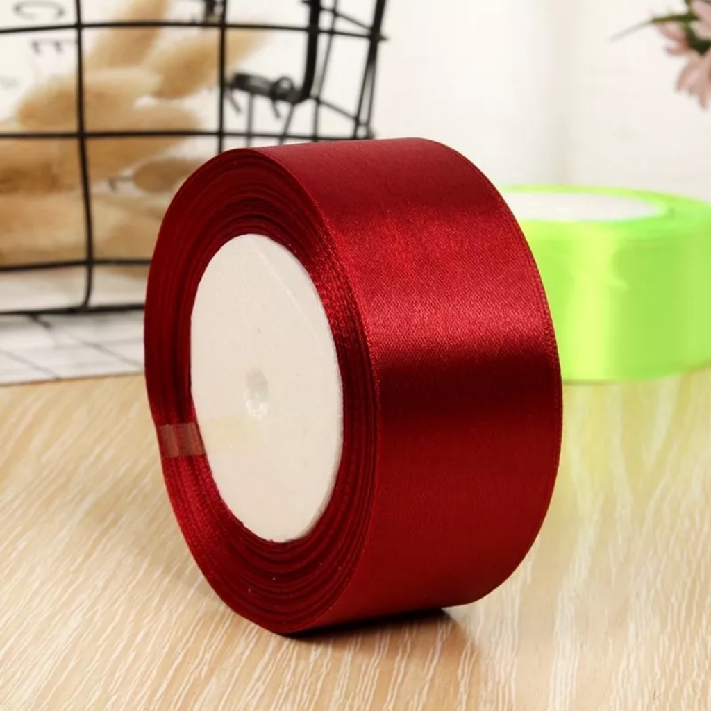 Cuộn duy băng vải lụa satin bản 4cm dài 22m