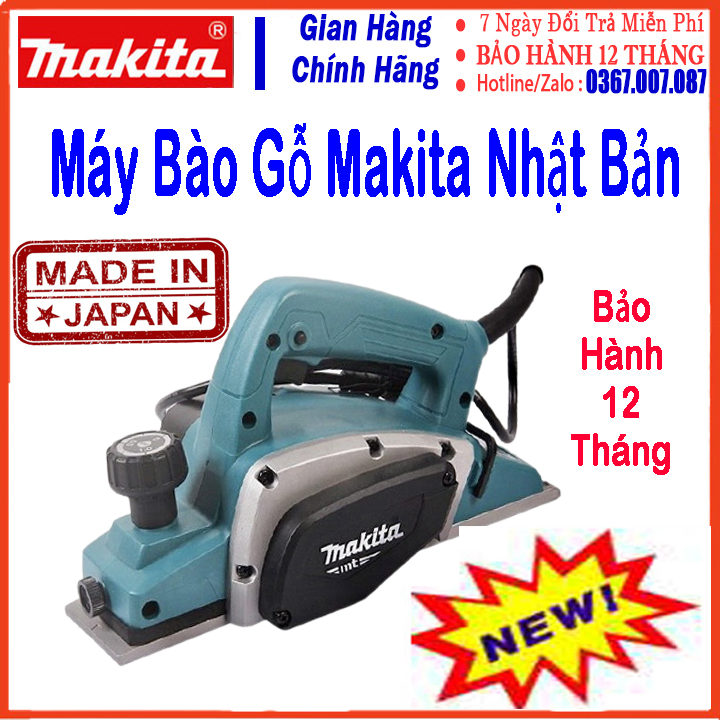 Máy bào makita,máy bào gỗ cầm tay makita ,máy bào gỗ makita giúp cho bạn bào mòn các vật dụng đơn giản , sản phẩm cần thiết cho mọi gia đình - bảo hành toàn quốc 1 đổi 1