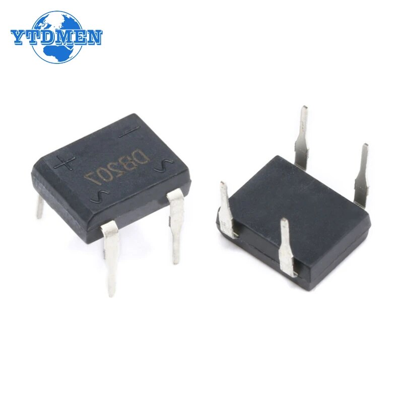 20 PCS Diode Bridge Retifica DB207 DIP-4 DB207S DIP4 2A 1000V Power Diode Rectifier 1000V Electronic Components