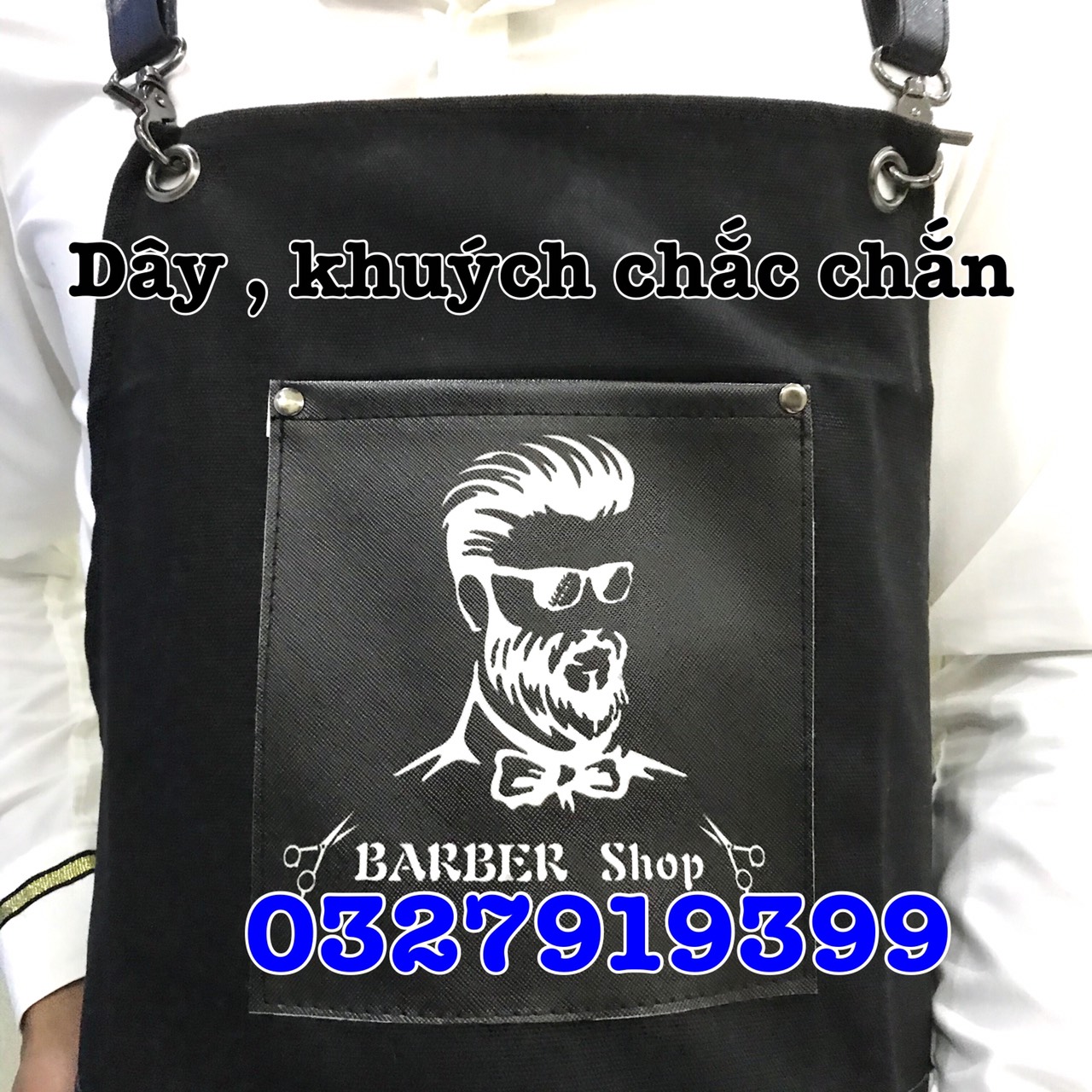 Tạp dề mặc cắt tóc BARBER - hàng cao cấp