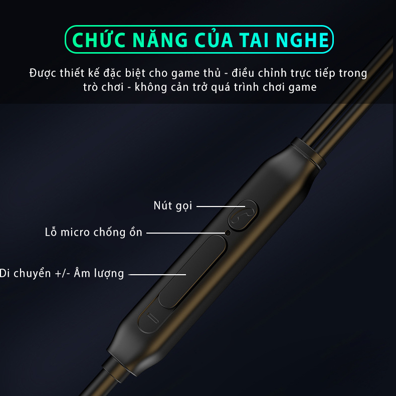 Tai nghe gaming có mic Sidotech phiên bản G3m cho điện thoại dùng cho game thủ chơi game mobile pc laptop thuộc dòng tai nghe gaming có dây chuyên dụng cho game pubg moblie liên quân lmht tốc chiến