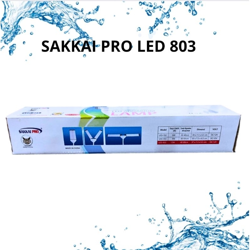 Lampu jepit aquarium aquascape LED SAKKAI PRO 803