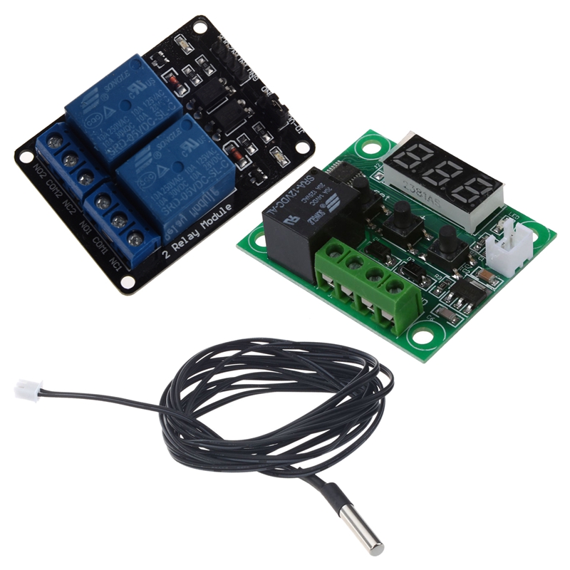 Produktbild von DC 12V Thermostat-Relais – Temperaturregler -50 Bis 110°C, Wasserdichter Sensor