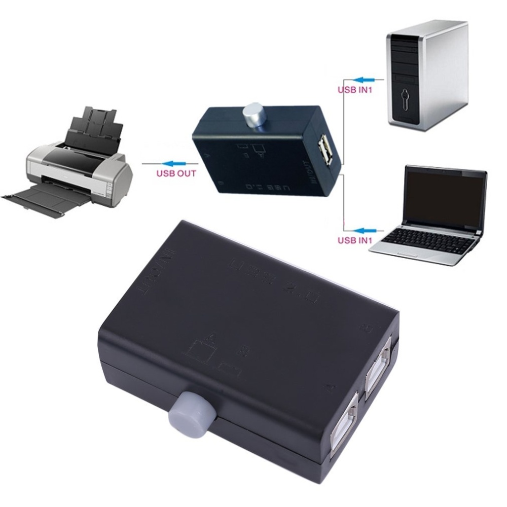 Sharing' Box Mini 【Duoupa Store】ABS Mini USB Sharing Share Box Hub 2 Ports for PC ...