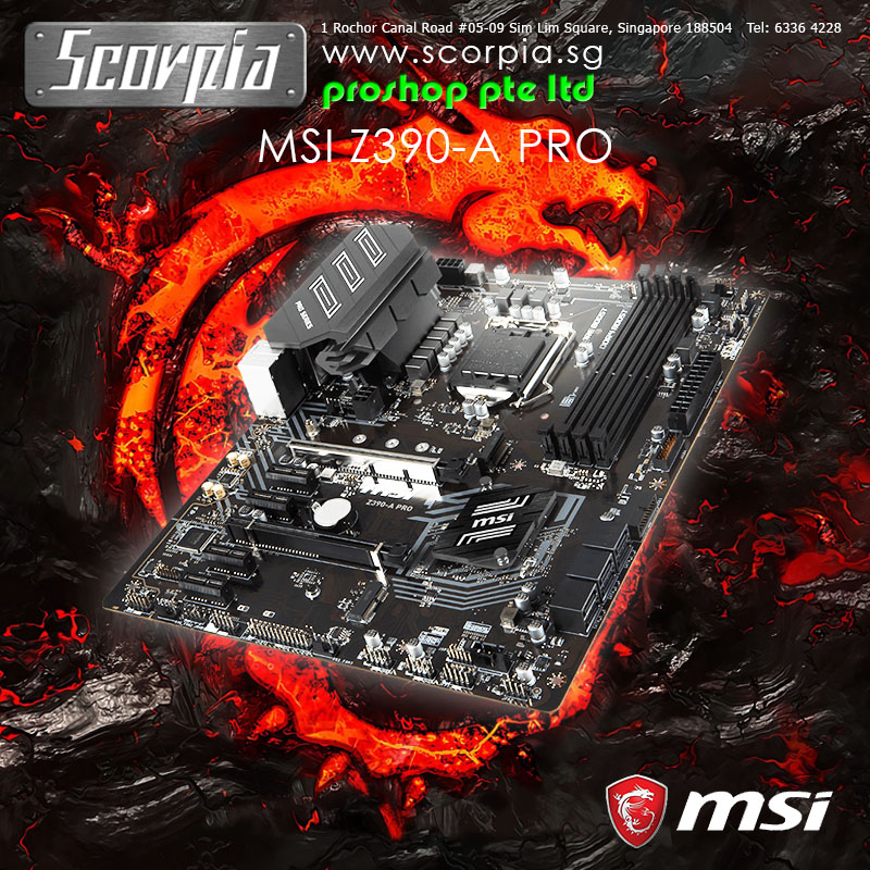 MSI Z390-A PRO Gaming LGA 1151 ATX Motherboard | Lazada Singapore