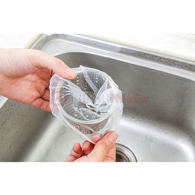 Combo 100 Túi Lưới Lọc Rác, Thức Ăn Thừa Bồn Rửa Chén
