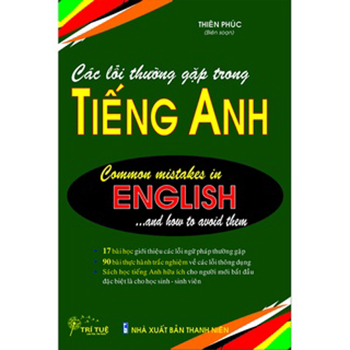 Sách - Các lỗi thường gặp trong tiếng Anh