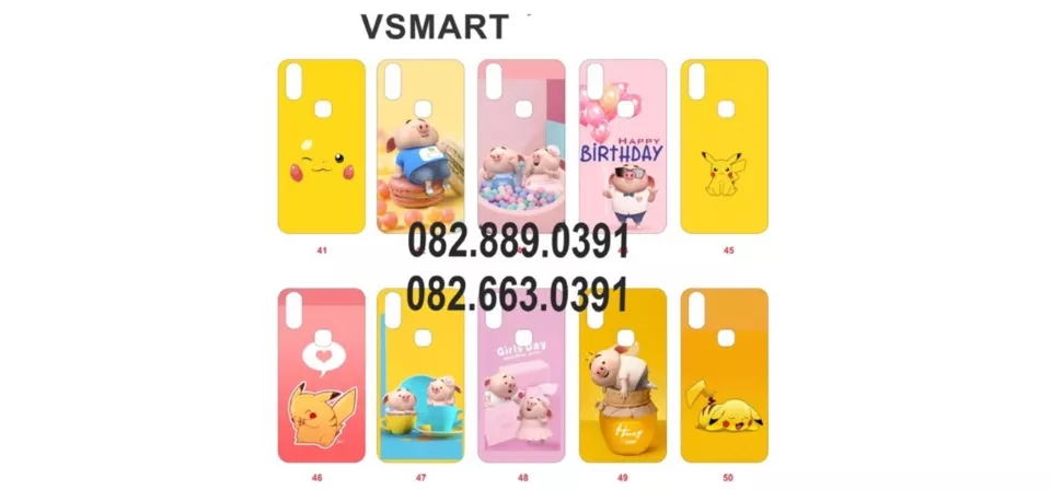 [HCM]ỐP LƯNG VSMART ACTIVE 1+ / JOY 1+ / ACTIVE 1 / JOY 1 (IN HÌNH CUTE)