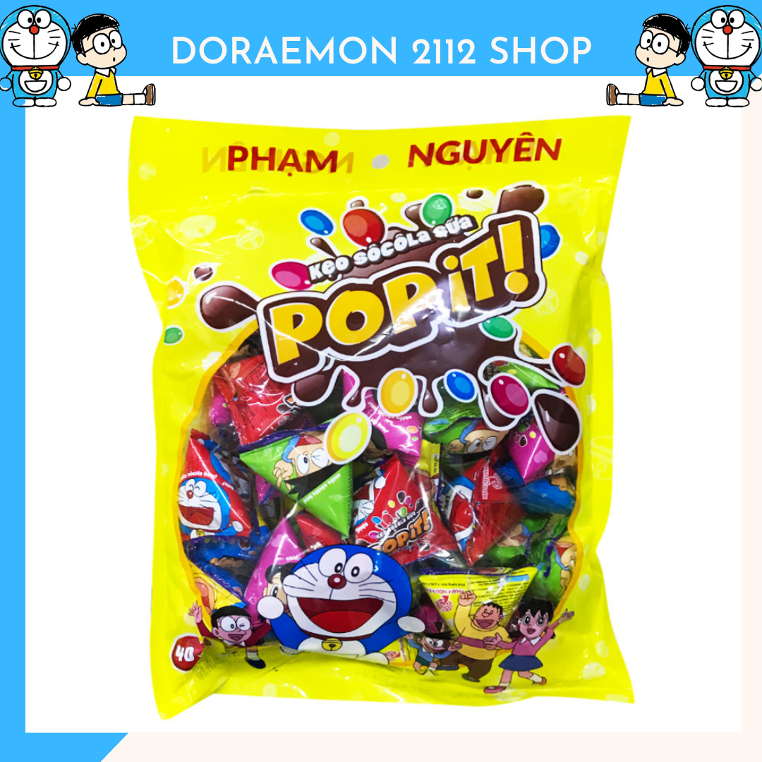Kẹo Sôcôla Sữa Pop-it DORAEMON dễ thương lẻ 1 gói nhỏ