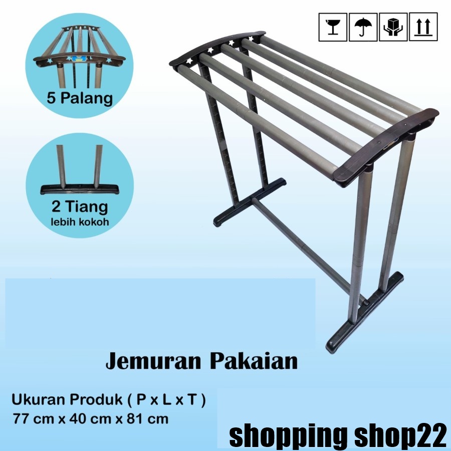 Rak Handuk Jemuran Pakaian Towel Stand Jemuran Kingdom Aries Palang