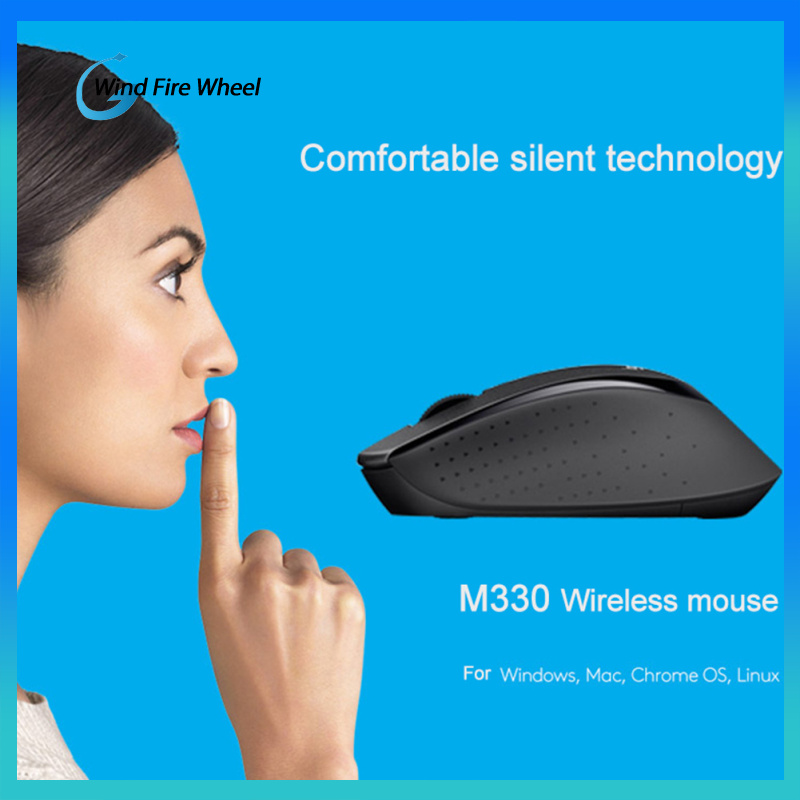 Logitech M330 Silent Wireless Mouse Optical Navigation Quiet Mice Computer Controller