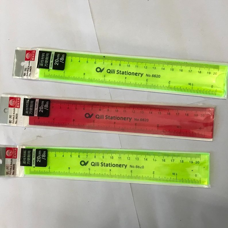Combo gồm 2 cây thước dẻo 20cm Aihao loại dày