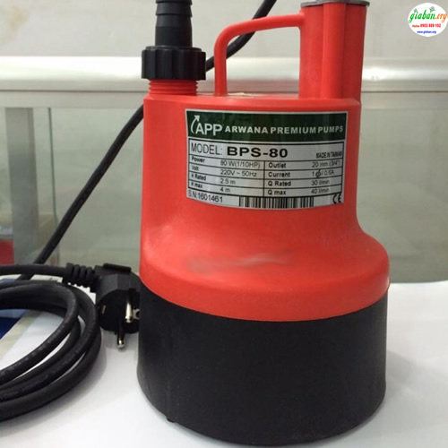 Máy bơm chìm dân dụng APP BPS 80W 220V (Bơm nước thải , nước hồ )