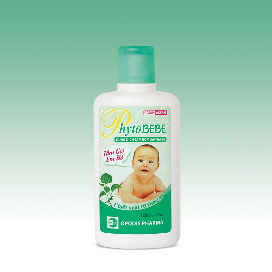 Dung dịch tắm rôm sảy cho em bé Phytobebe