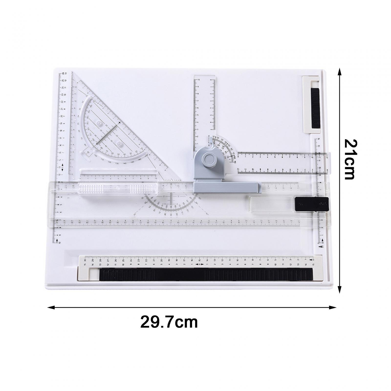 BNGOOD A4 Drawing Board Set Metric System Technical Drafting Painting Writing Drawing Graphic Architectural Sketch Table