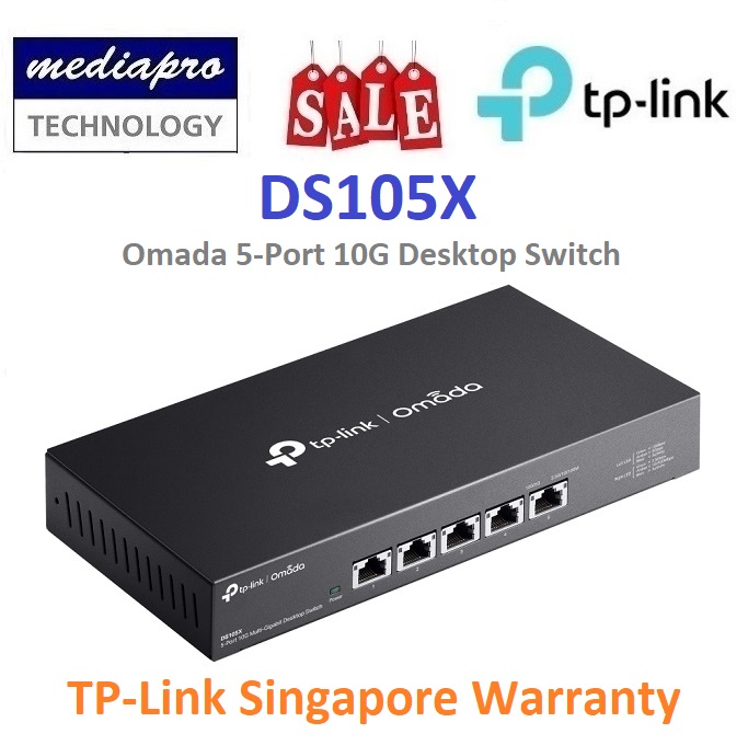 TP-LINK DS105X Omada 5-port 10Gbps Desktop Switch ( Mulit-Gigi 10G