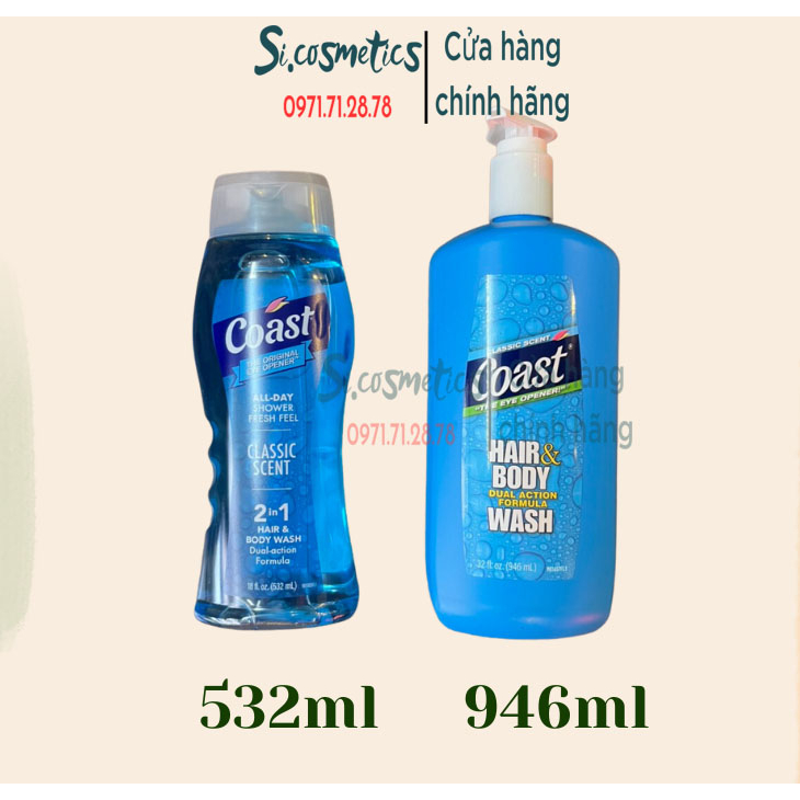 Sữa tắm Coast 946ml của Mỹ
